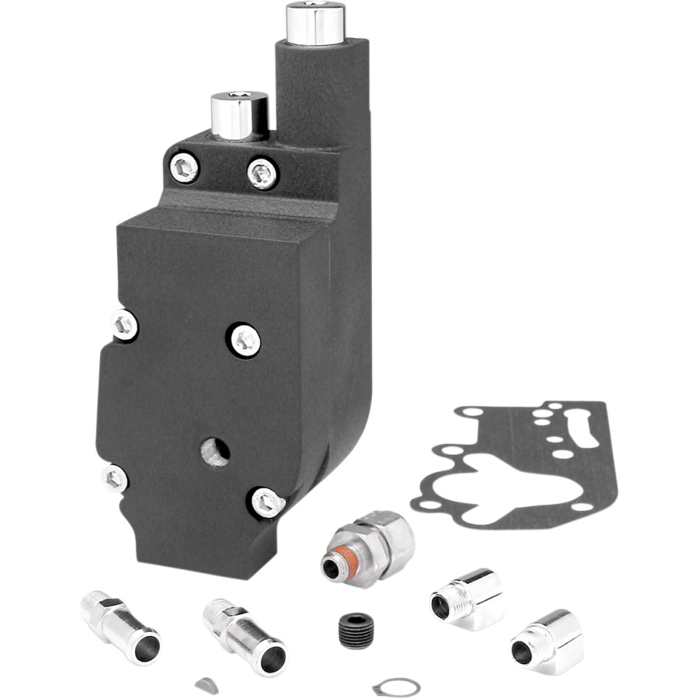 Flow Pro 1 Billet Oil Pump Complete Assembly — Black, 6061 billet aluminum