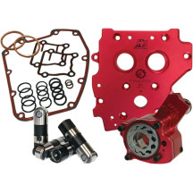 Race Series® Oil System Performance Pack — 7075 billet aluminum, red