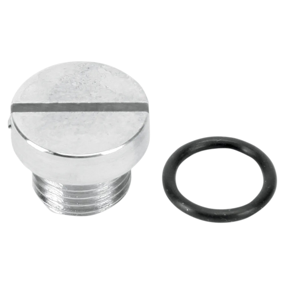 Oil Screen Plug — Chrome