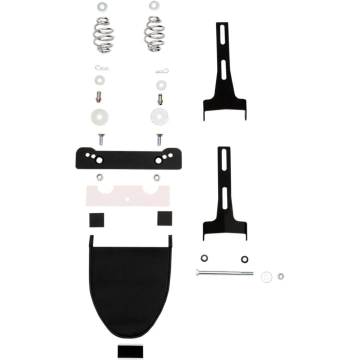 Kit de montaje de muelle para asiento solo en bastidor — Negro, no compatible con XL depósito 17,03 L
