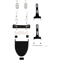 Kit de montaje de muelle para asiento solo en bastidor — Negro, no compatible con XL depósito 17,03 L