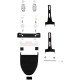 Kit de montaje de muelle para asiento solo en bastidor — Negro, no compatible con XL depósito 17,03 L