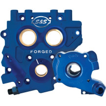 TC3 Oil Pump and Cam Support Plate Kit — Blue