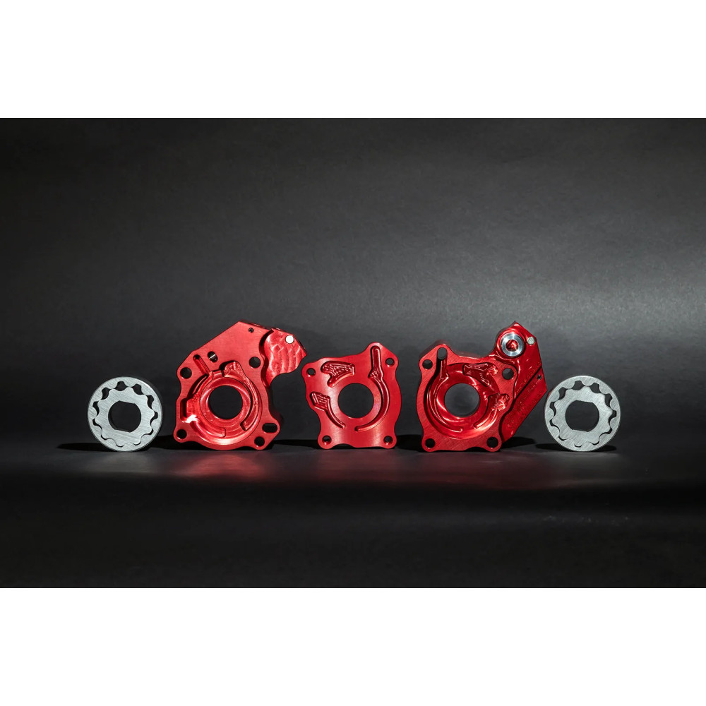 Race Series® Oil Pump — 2.25" gerotor, requires FEULING High Flow cam plate, red anodized