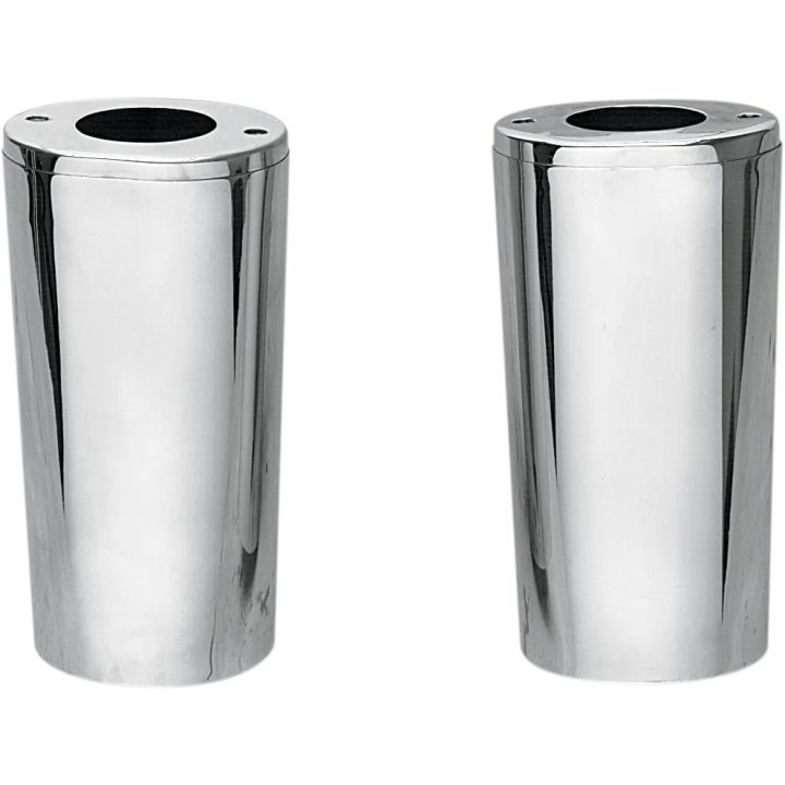 Cubiertas de deslizadores de horquilla — Cromo, 215.90 mm (8.50\")