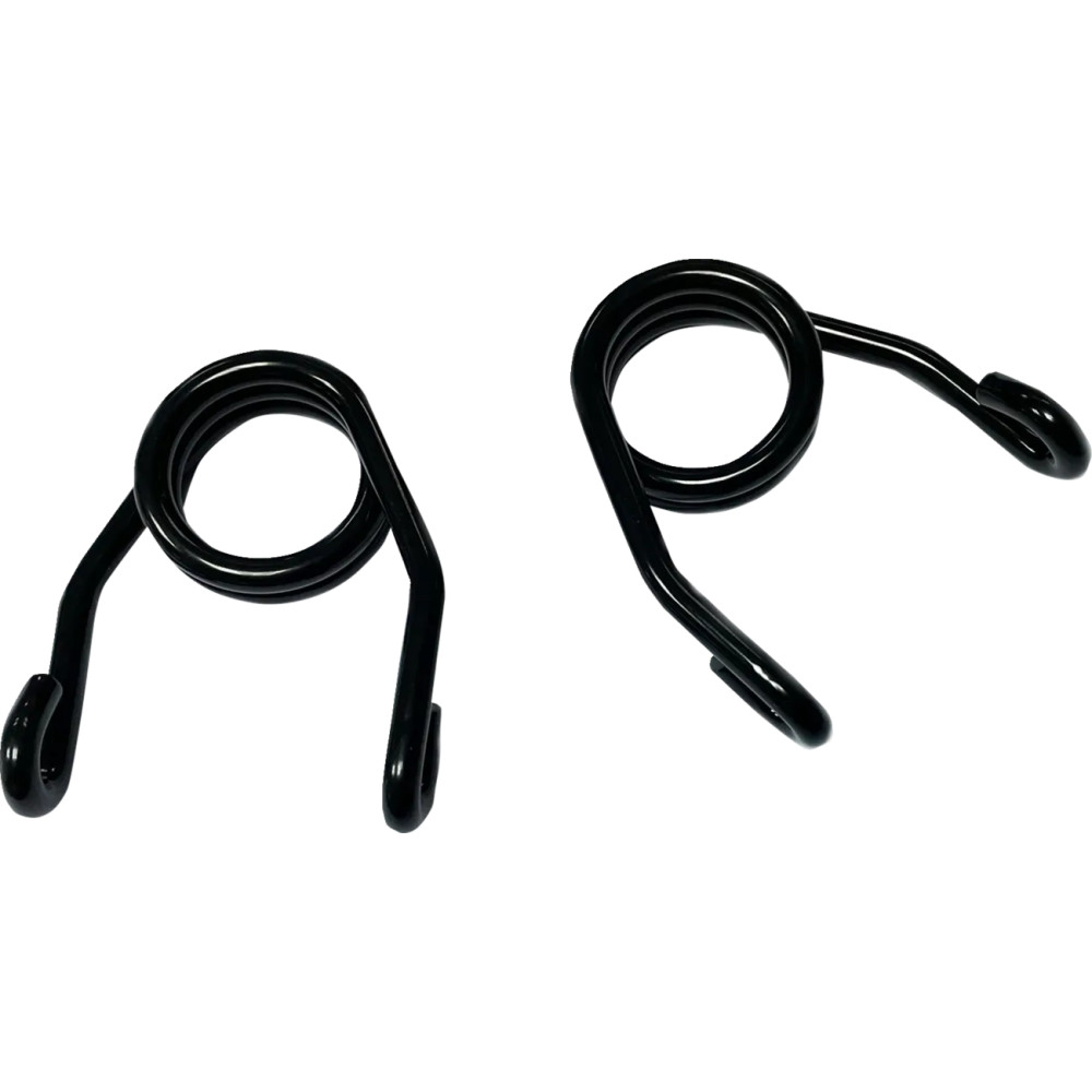 Seat Springs — 76 mm (3 in), pair, Black gloss