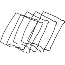 Rocker Gasket — lower mounting