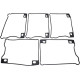 Junta de balancines — Viton, montaje inferior, pack de 5