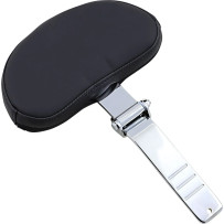 Ensamblaje de almohadilla pequeña estacionaria con barra corta de respaldo — almohadilla 23 x 13,5 cm, barra corta 18,42 cm, ajuste 5,08 cm, negro