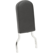 Almohadilla para sissy bar de cuero — Negro, 25,5 cm alto, 51 mm espesor, encaja en sissy bars 9/16" x 2" (4" I.D.)