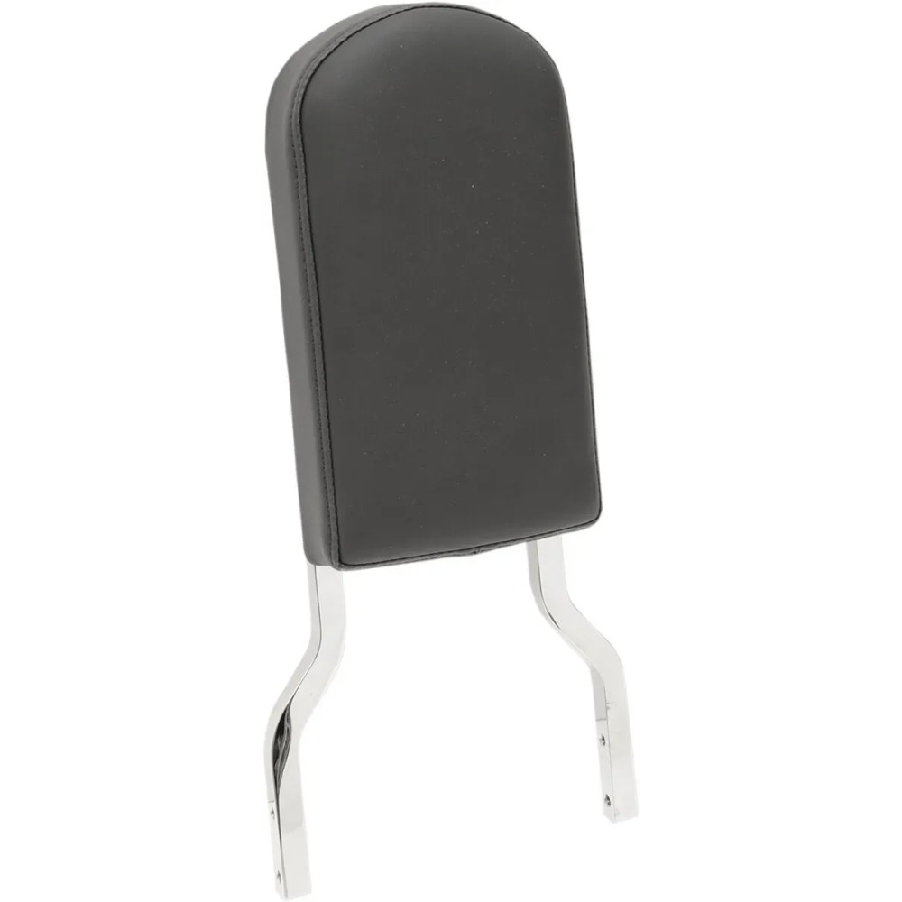 Leather Sissy Bar Pad — Black, 10" H, 2" thick, fits 9/16" x 2" sissy bars (4" I.D.)