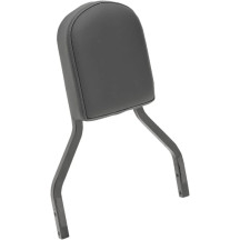 Leather Sissy Bar Pad — Black, 7" x 5-1/2" x 2", fits 9/16"x2" sissy bars (4" I.D.)