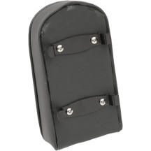 Pillow Sissy Bar Pad — 10" H, 5-1/2" W, 2" thick, Black