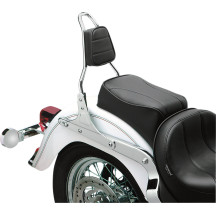 Almohadilla de respaldo cónica para barras sissy redondas — 5-3/4" de altura, Negro