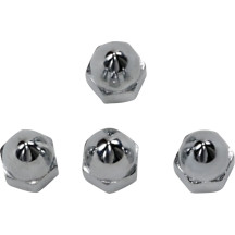 Acorn Exhaust Nuts — 5/16"-24, 4-pack, chrome-plated