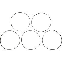 Derby Seal Cover — COMETIC, C10306F5, Rubber, 5-pack