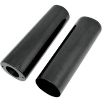 Cubiertas de deslizadores de horquilla — 266,7 mm (10,5 in), elevación 102 mm (4,0 in), negro brillo