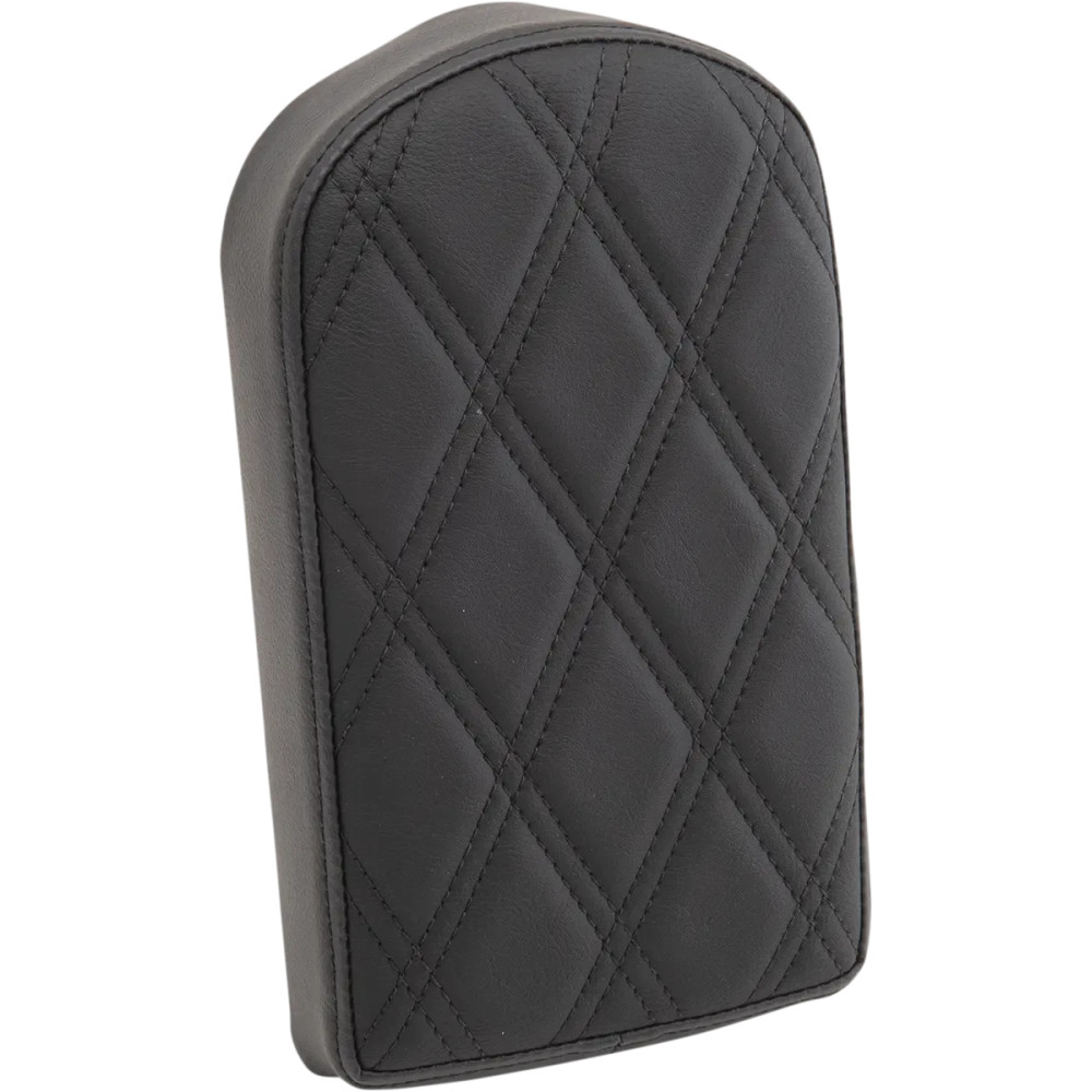 Backrest Pad for Square Sissy Bars — 2" thick, 10" height, 5-1/2" width, Black