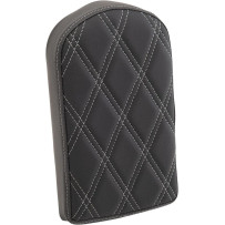 Backrest Pad for Square Sissy Bars — 51 mm (2") thickness, 25.5 cm (10") height, 14 cm (5-1/2") width, Black