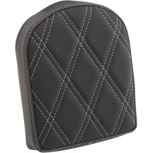 Backrest Pad for Square Sissy Bars — 2" thickness, 5-1/2" wide, Black