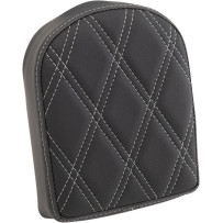 Backrest Pad for Square Sissy Bars — 2" thickness, 5-1/2" wide, Black