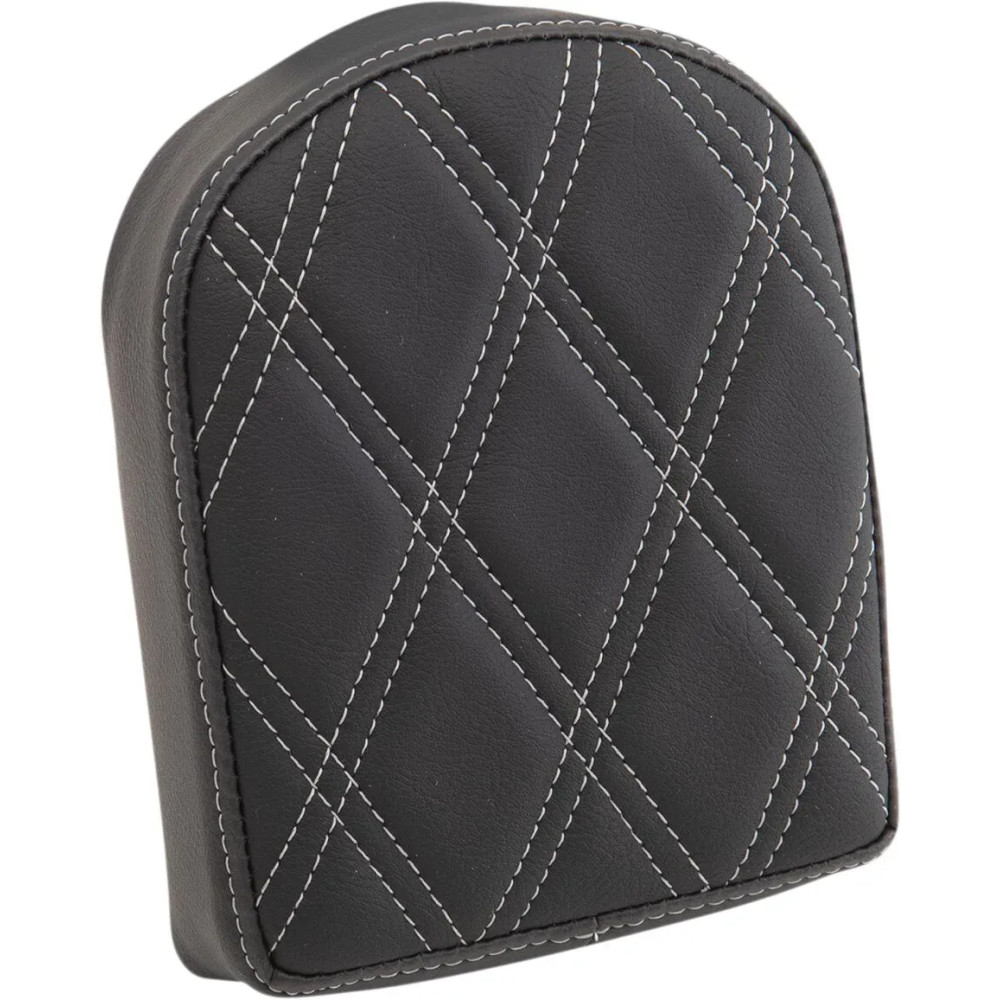 Backrest Pad for Square Sissy Bars — 2" thickness, 5-1/2" wide, Black