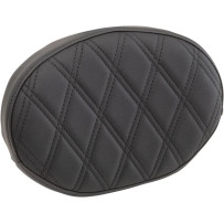 Backrest Pad for Square Sissy Bars — 57 mm (2-1/4") thickness, 26.5 cm (10-1/2") width, Black