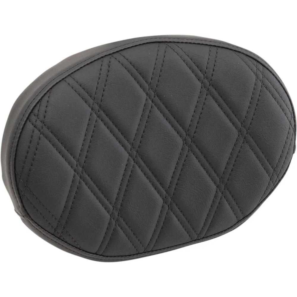 Backrest Pad for Square Sissy Bars — 57 mm (2-1/4") thickness, 26.5 cm (10-1/2") width, Black