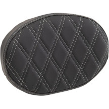 Backrest Pad for Square Sissy Bars — 57 mm thickness, 26.5 cm width, Black