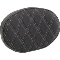 Backrest Pad for Square Sissy Bars — 57 mm thickness, 26.5 cm width, Black