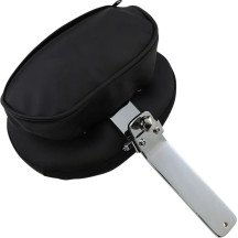 Backrest Pad — 19 cm (7-1/2"), 25.5 cm (10"), fits short sissy bars, Black