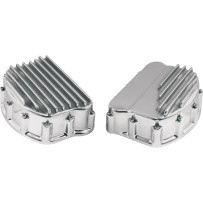 Finned Rocker Covers — Polished, pair