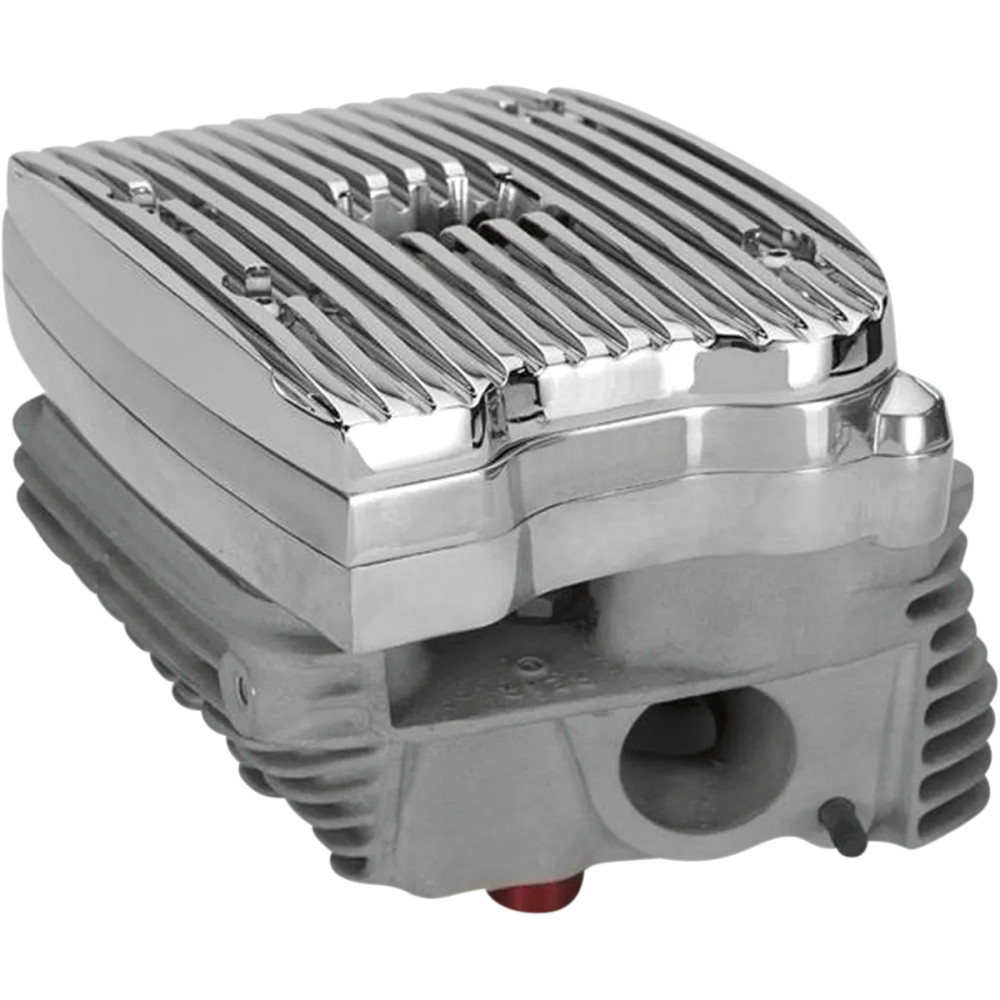 Evo Finned Rocker Covers — Aluminum, Polished, Pair