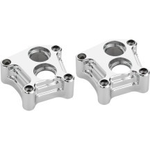 10 Gauge Lifter Block Covers — Chrome, Pair