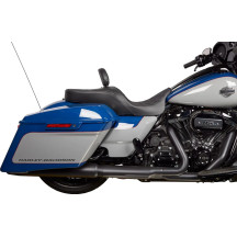 EZ Glide II Respaldo pequeño — 13,97 cm (5,5") alto, 23 cm (9") ancho, 38 mm (1,5") grosor, Negro/Cromo