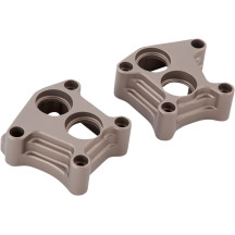 10 Gauge Lifter Block Covers — Anodized Titanium, 6061-T6 billet aluminum, Pair