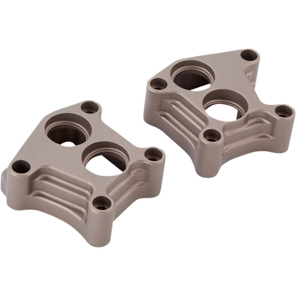 10 Gauge Lifter Block Covers — Anodized Titanium, 6061-T6 billet aluminum, Pair