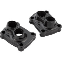 10 Gauge Lifter Block Covers — Black anodized, 6061-T6 billet aluminum, pair