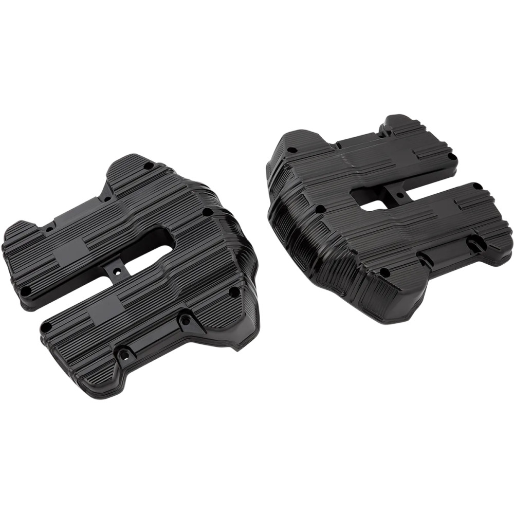 10 Gauge Rocker Box Top Covers — Pair, Black anodized
