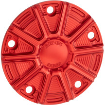 10-Gauge Points Cover — Red anodized, 6061-T6 aluminum