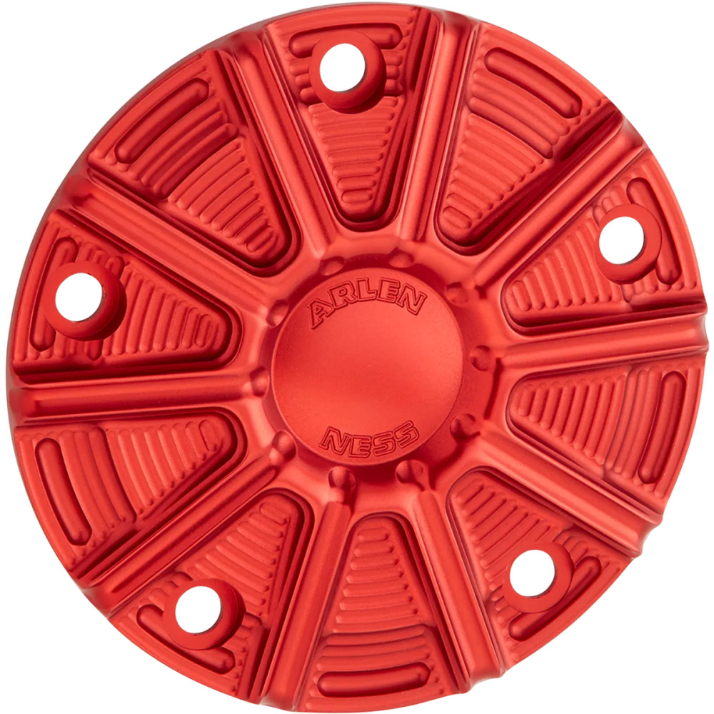 10-Gauge Points Cover — Red anodized, 6061-T6 aluminum