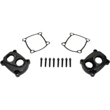 Low-Profile Billet Tappet Covers/Pushrod Cover Kit — Black