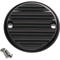 Tapa de distribución — Aletas, negro anodizado