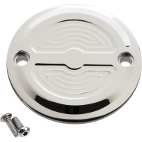 Tapa de distribución — Cromada, aluminio mecanizado