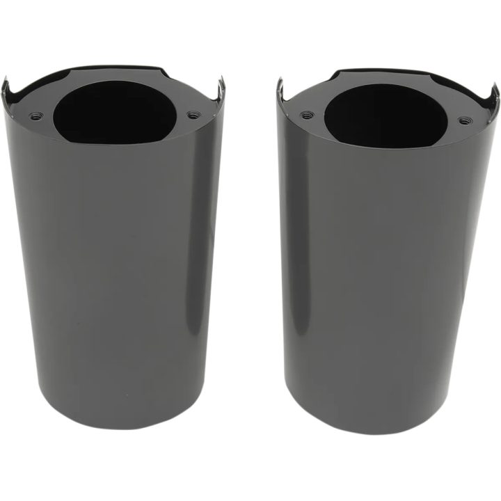 Cubiertas para deslizadores de horquilla — 215,9 mm (8,50\"), Negro