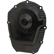 Comp Cam Cover — Black, 6061-T6 billet aluminum, finned
