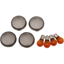 Smoked Turn Signal Lens Kits — 12 V, amber bulbs