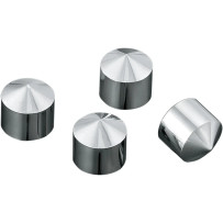 Rocker Box Bolt Cover — 5/8" height, Chrome, 4 pack