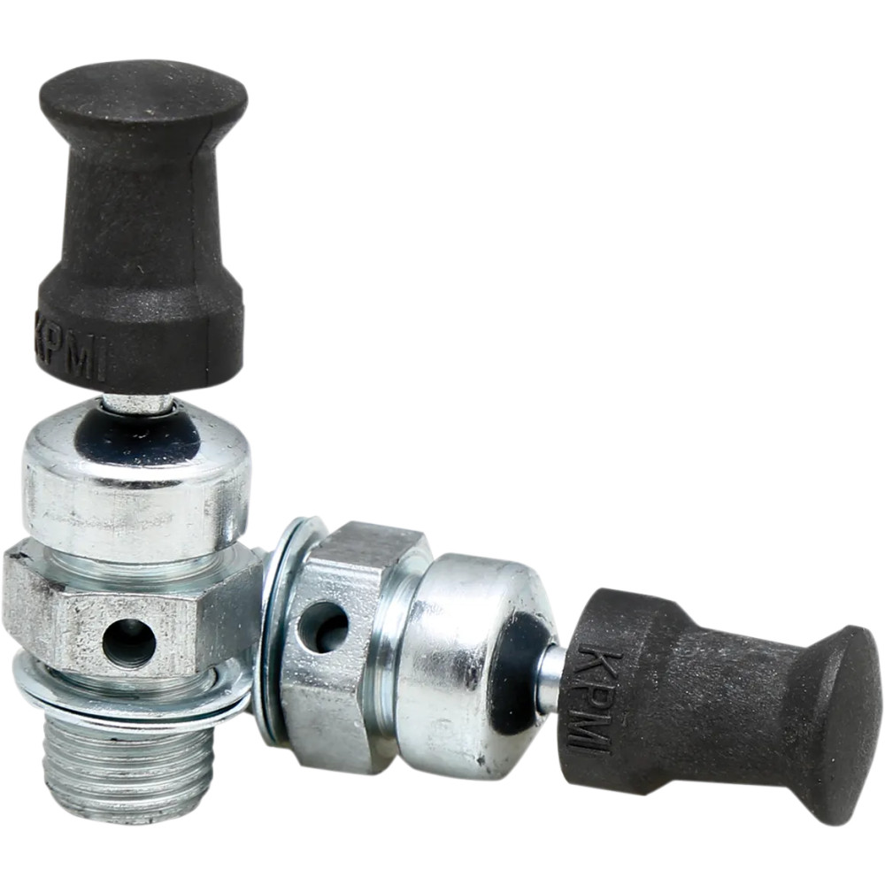 Compression Release Valve — M10 x 1.0, pair, Black, Chrome