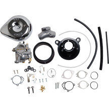 Super E Carburetor with Stealth Air Cleaner Kit — Chrome, P/N 110-0145